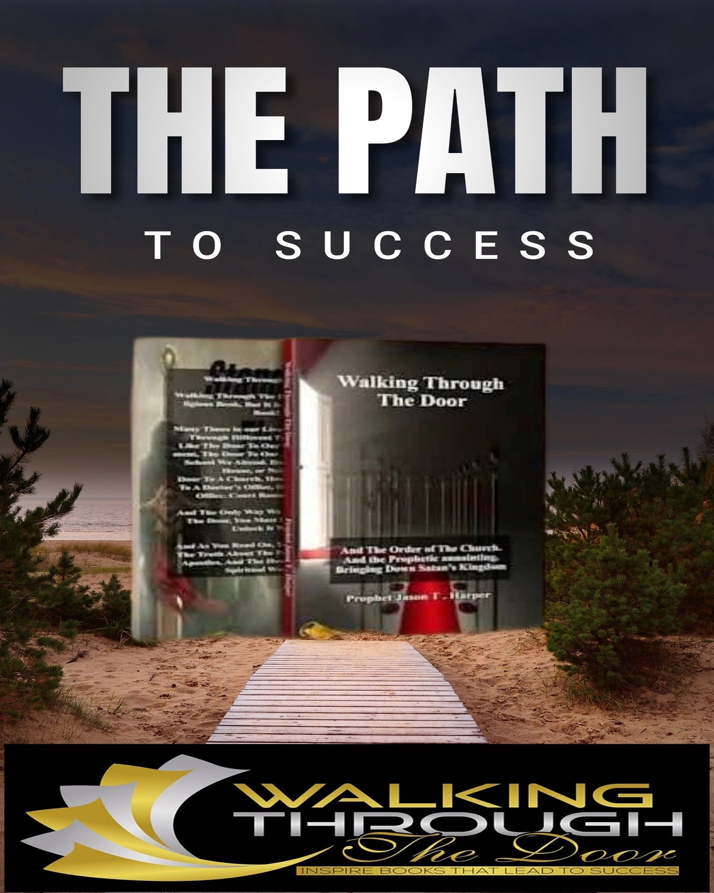 Path To Success Walking Through The Door Poster